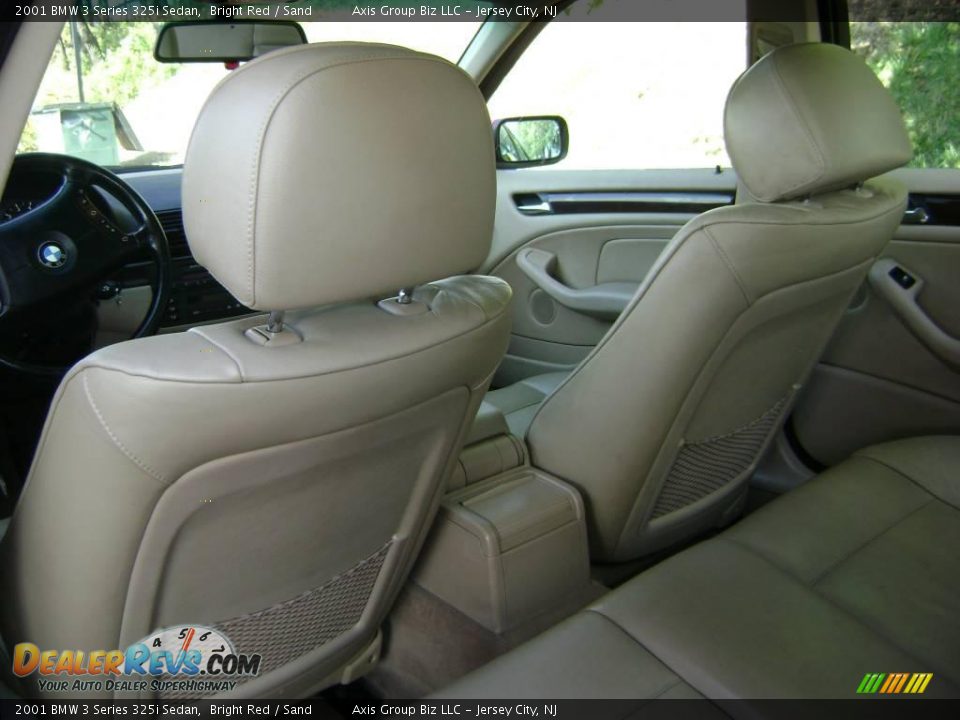 2001 BMW 3 Series 325i Sedan Bright Red / Sand Photo #17