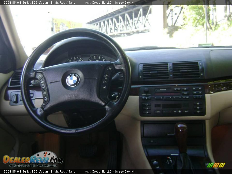 2001 BMW 3 Series 325i Sedan Bright Red / Sand Photo #18