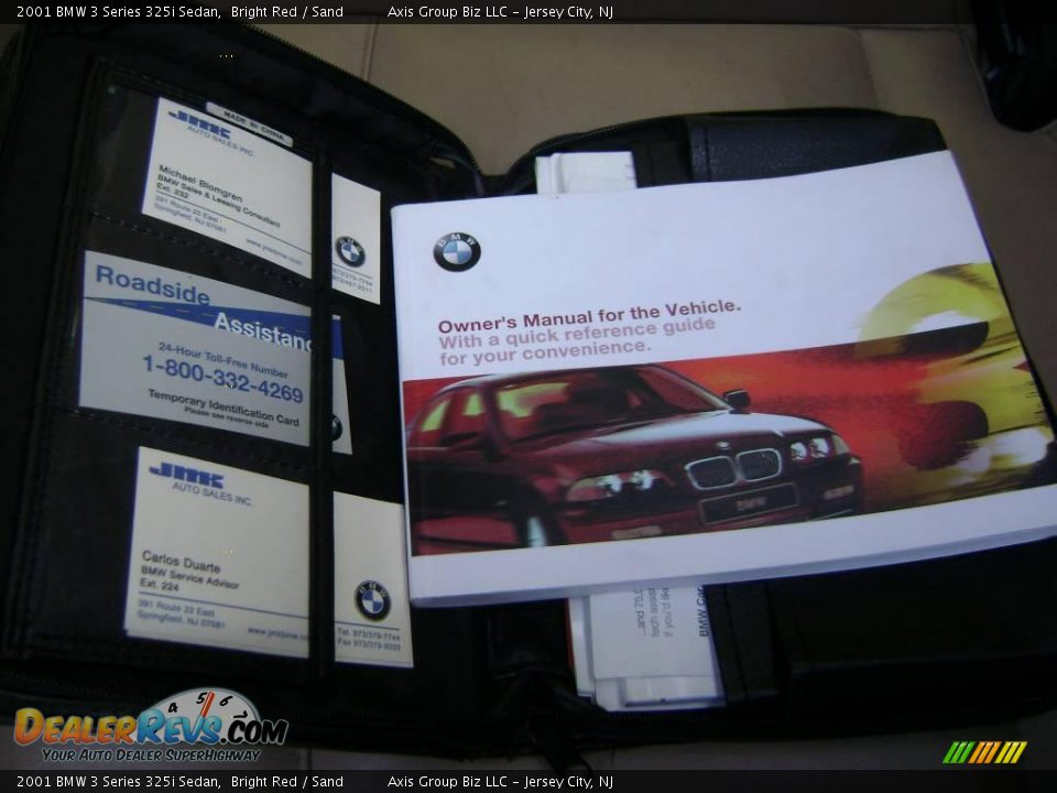 2001 BMW 3 Series 325i Sedan Bright Red / Sand Photo #28