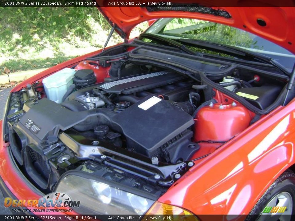 2001 BMW 3 Series 325i Sedan Bright Red / Sand Photo #30