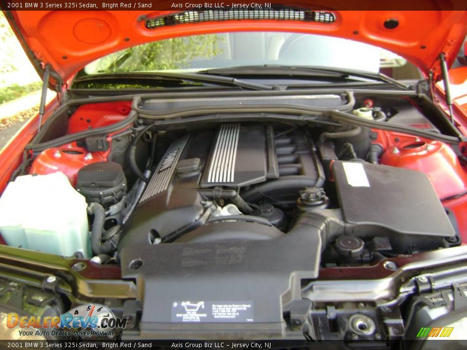 2001 BMW 3 Series 325i Sedan Bright Red / Sand Photo #31