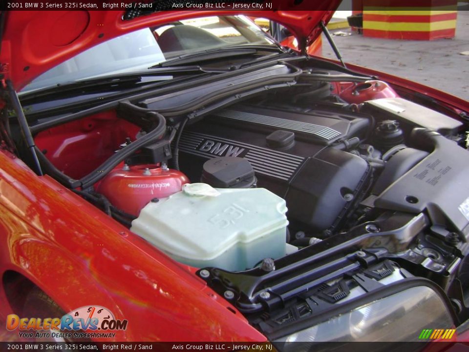 2001 BMW 3 Series 325i Sedan Bright Red / Sand Photo #32