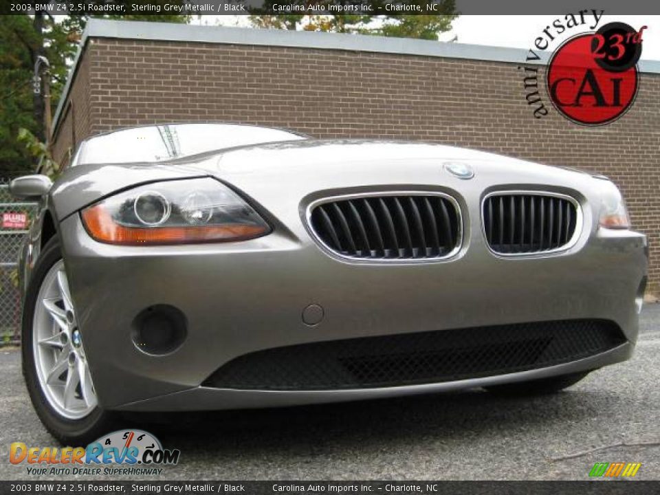 2003 BMW Z4 2.5i Roadster Sterling Grey Metallic / Black Photo #1