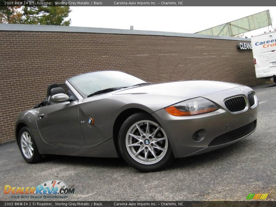 2003 BMW Z4 2.5i Roadster Sterling Grey Metallic / Black Photo #2