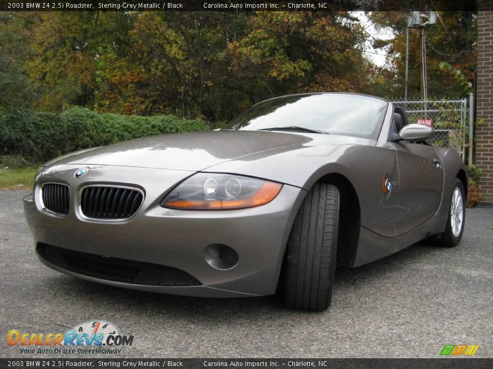 2003 BMW Z4 2.5i Roadster Sterling Grey Metallic / Black Photo #4