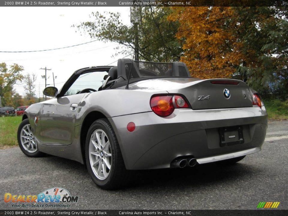 2003 BMW Z4 2.5i Roadster Sterling Grey Metallic / Black Photo #6