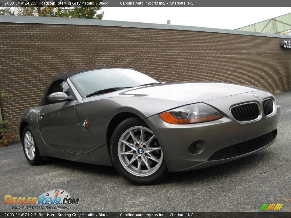 2003 BMW Z4 2.5i Roadster Sterling Grey Metallic / Black Photo #24