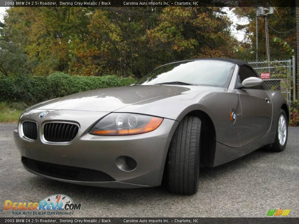 2003 BMW Z4 2.5i Roadster Sterling Grey Metallic / Black Photo #26