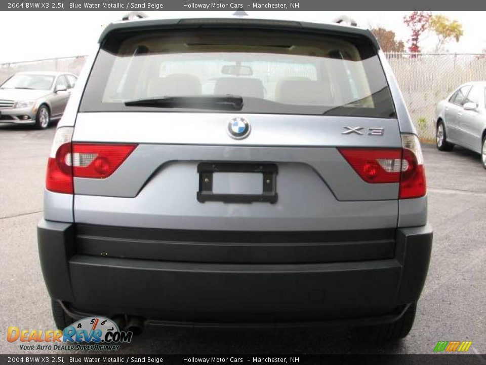 2004 BMW X3 2.5i Blue Water Metallic / Sand Beige Photo #4