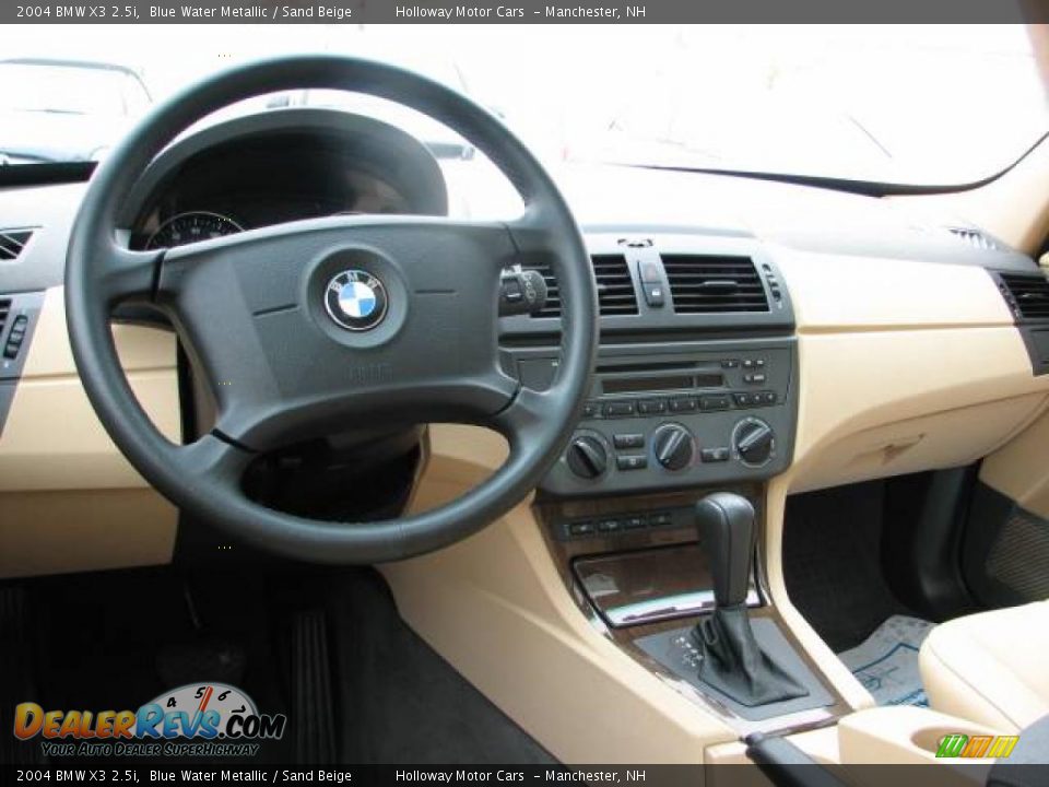 2004 BMW X3 2.5i Blue Water Metallic / Sand Beige Photo #7