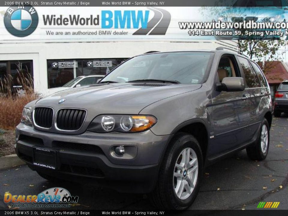 2006 BMW X5 3.0i Stratus Grey Metallic / Beige Photo #1