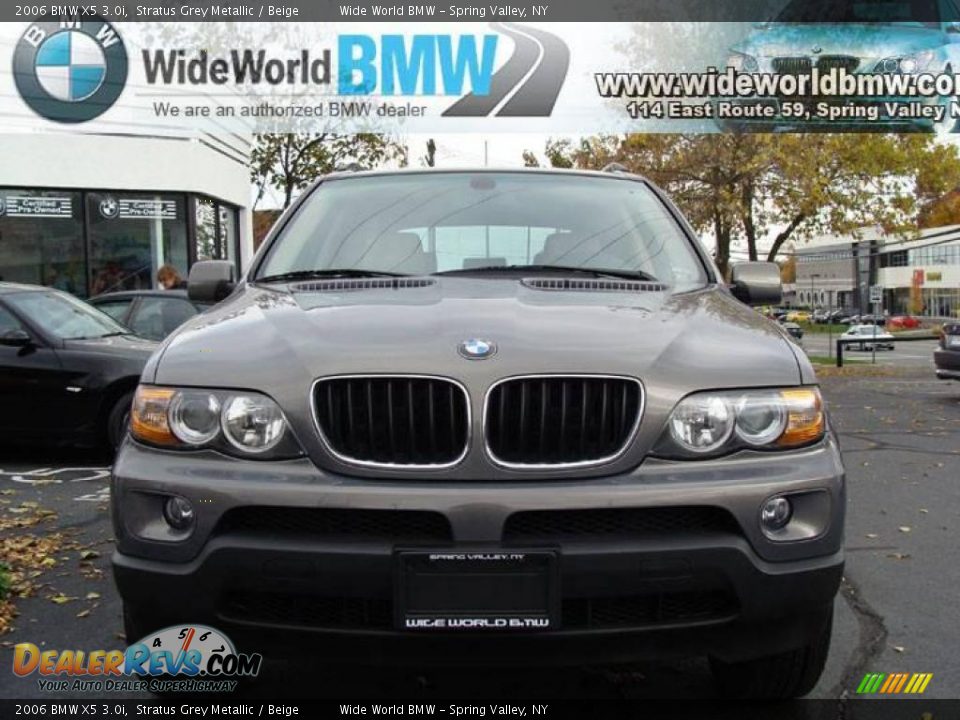 2006 BMW X5 3.0i Stratus Grey Metallic / Beige Photo #2