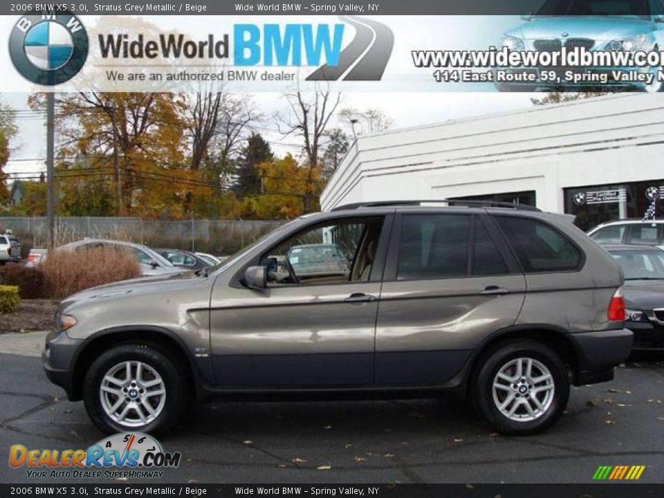 2006 BMW X5 3.0i Stratus Grey Metallic / Beige Photo #3