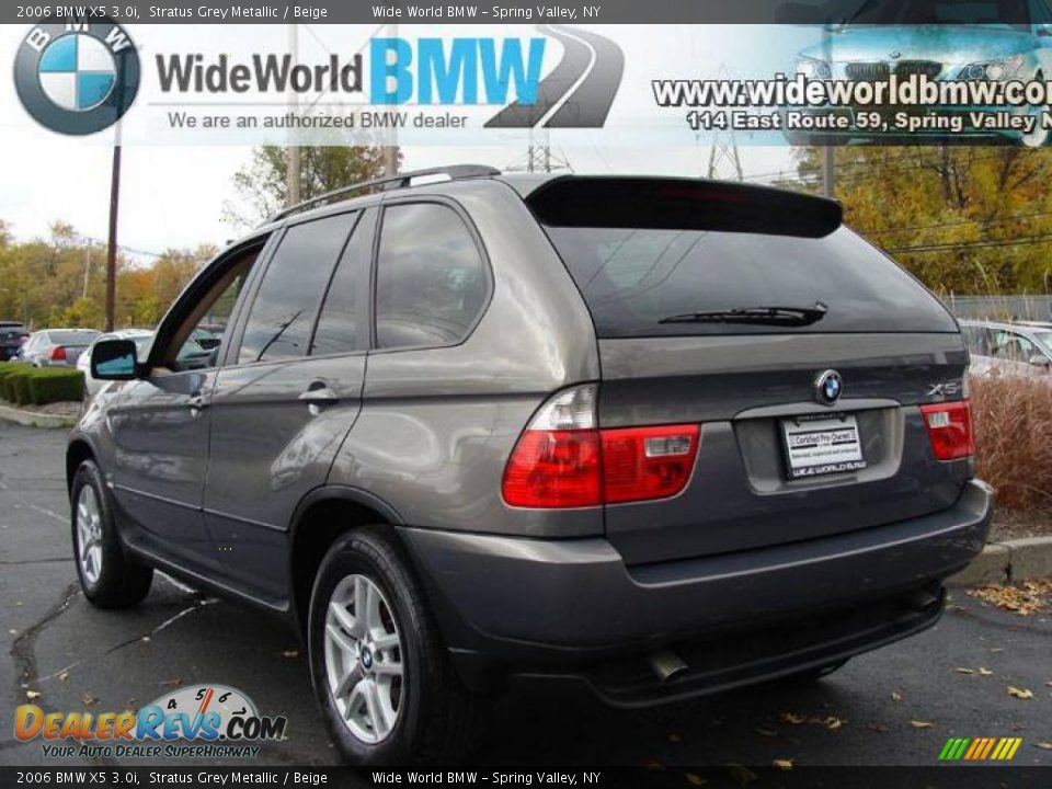 2006 BMW X5 3.0i Stratus Grey Metallic / Beige Photo #4