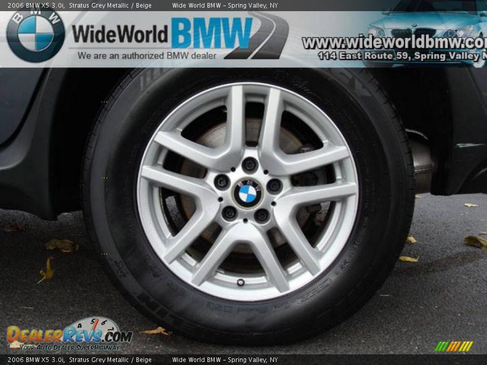 2006 BMW X5 3.0i Stratus Grey Metallic / Beige Photo #5