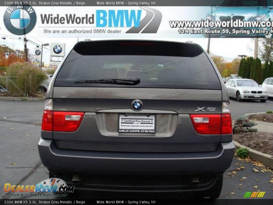 2006 BMW X5 3.0i Stratus Grey Metallic / Beige Photo #6