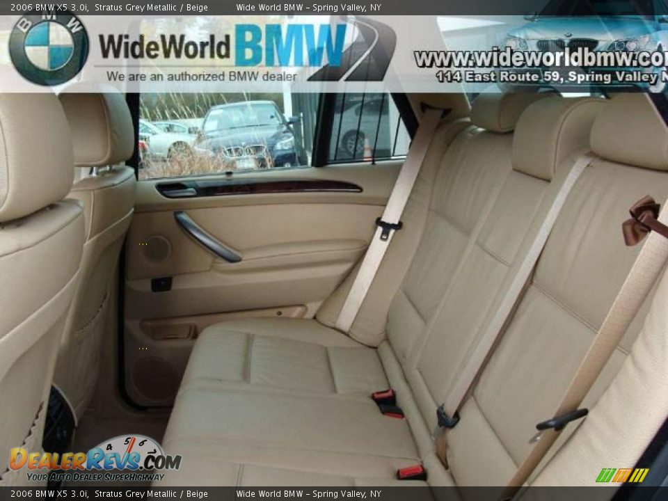 2006 BMW X5 3.0i Stratus Grey Metallic / Beige Photo #7
