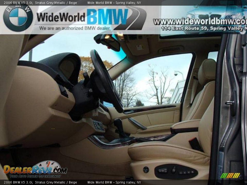 2006 BMW X5 3.0i Stratus Grey Metallic / Beige Photo #8