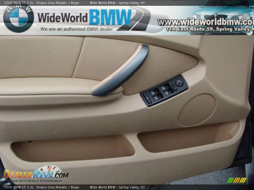 2006 BMW X5 3.0i Stratus Grey Metallic / Beige Photo #9