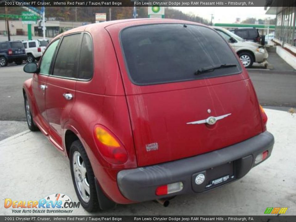 2001 Chrysler PT Cruiser Inferno Red Pearl / Taupe/Pearl Beige Photo #2