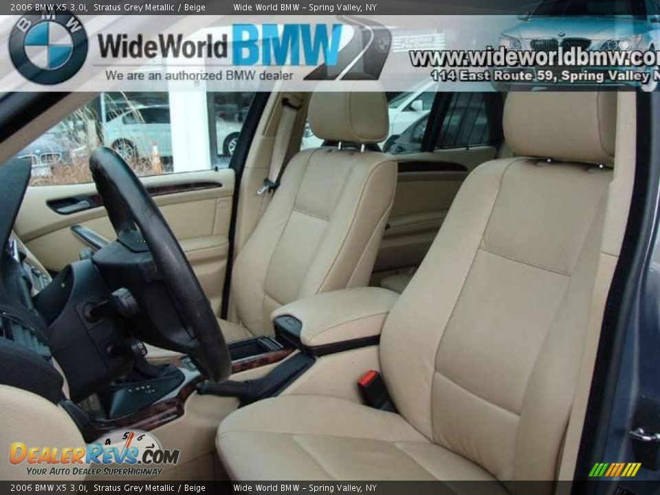 2006 BMW X5 3.0i Stratus Grey Metallic / Beige Photo #10