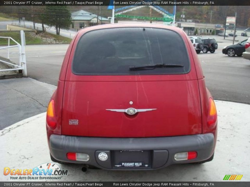 2001 Chrysler PT Cruiser Inferno Red Pearl / Taupe/Pearl Beige Photo #3