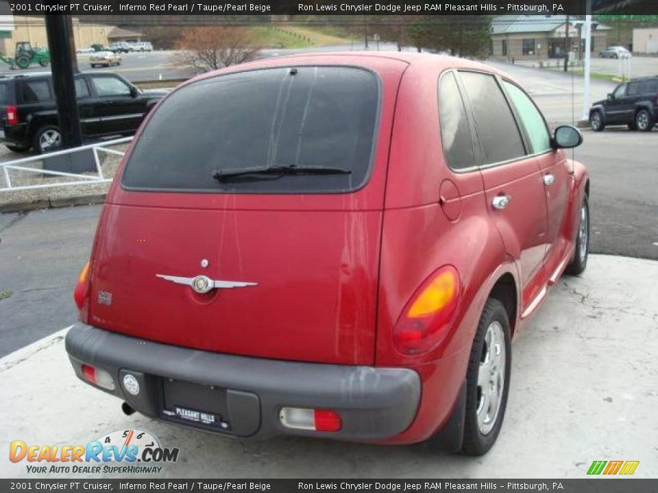 2001 Chrysler PT Cruiser Inferno Red Pearl / Taupe/Pearl Beige Photo #4