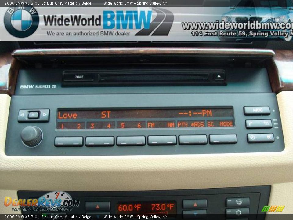 2006 BMW X5 3.0i Stratus Grey Metallic / Beige Photo #12