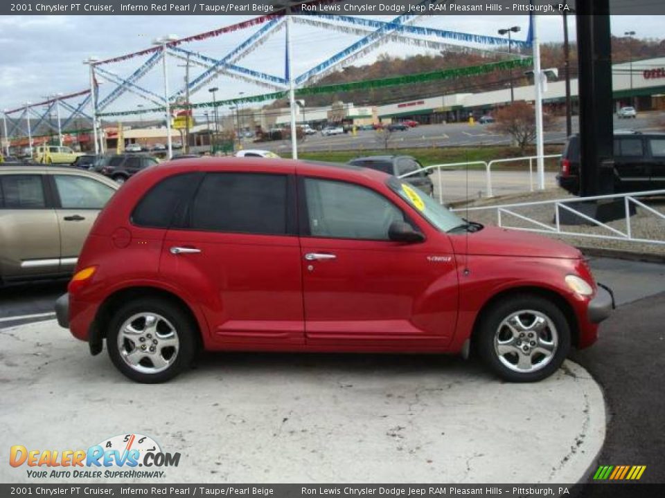 2001 Chrysler PT Cruiser Inferno Red Pearl / Taupe/Pearl Beige Photo #5