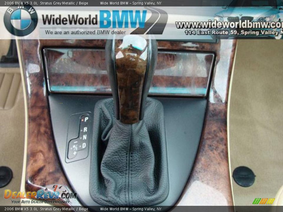 2006 BMW X5 3.0i Stratus Grey Metallic / Beige Photo #13