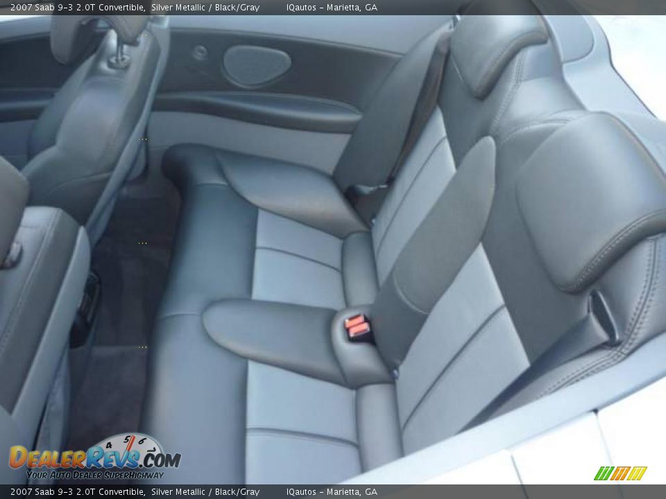 2007 Saab 9-3 2.0T Convertible Silver Metallic / Black/Gray Photo #9