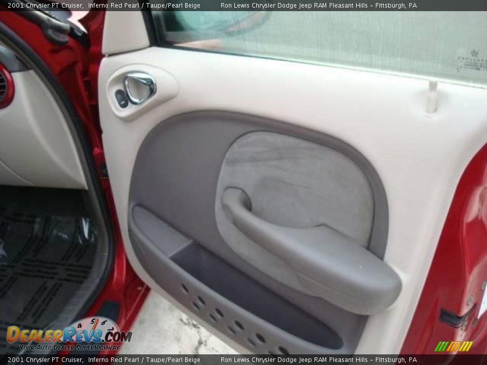 2001 Chrysler PT Cruiser Inferno Red Pearl / Taupe/Pearl Beige Photo #15