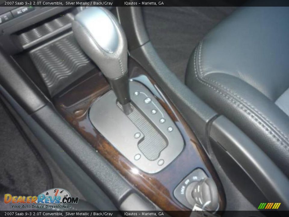 2007 Saab 9-3 2.0T Convertible Silver Metallic / Black/Gray Photo #18