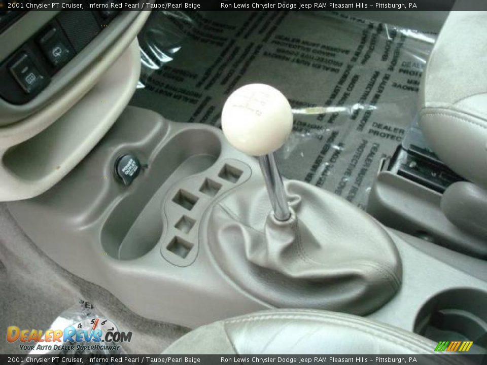2001 Chrysler PT Cruiser Inferno Red Pearl / Taupe/Pearl Beige Photo #21
