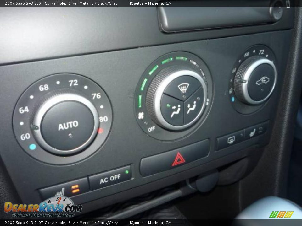 2007 Saab 9-3 2.0T Convertible Silver Metallic / Black/Gray Photo #22