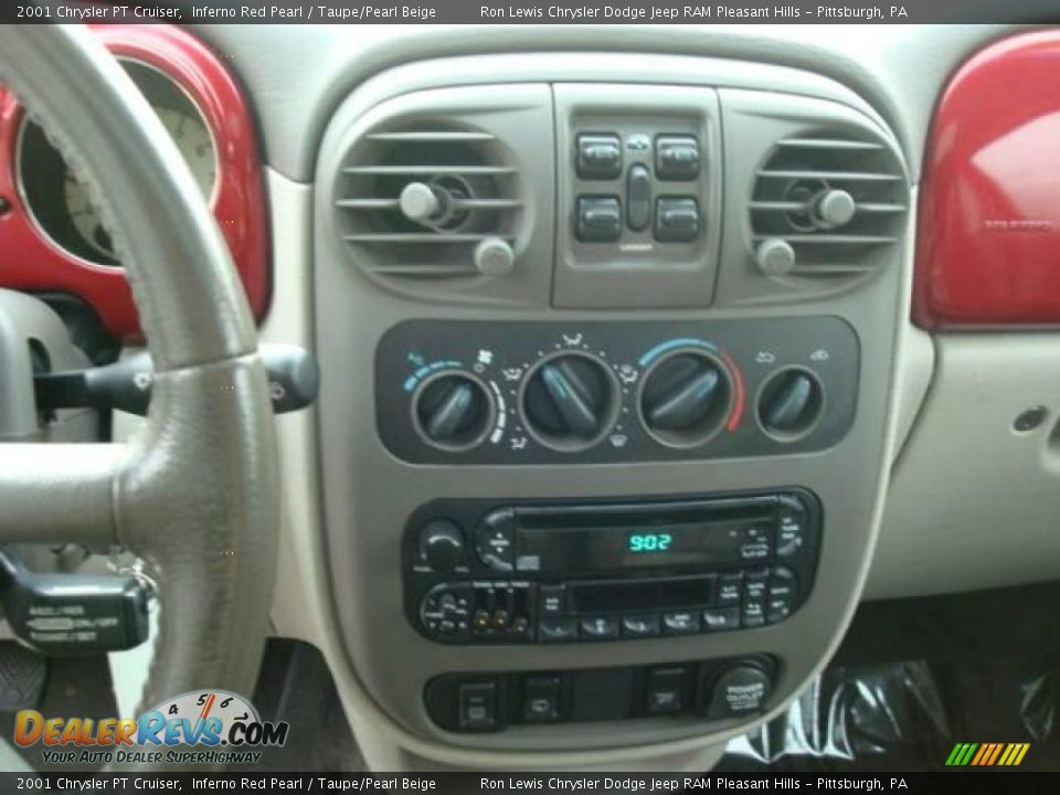 2001 Chrysler PT Cruiser Inferno Red Pearl / Taupe/Pearl Beige Photo #23
