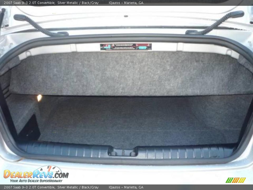 2007 Saab 9-3 2.0T Convertible Silver Metallic / Black/Gray Photo #25