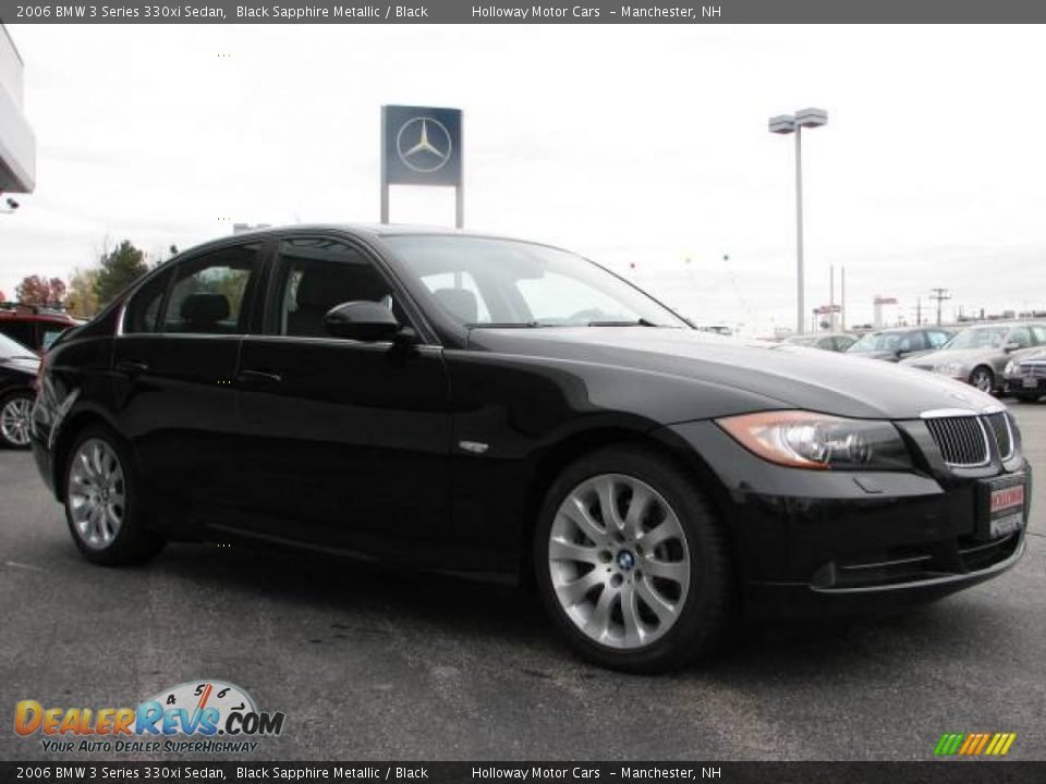 2006 BMW 3 Series 330xi Sedan Black Sapphire Metallic / Black Photo #3