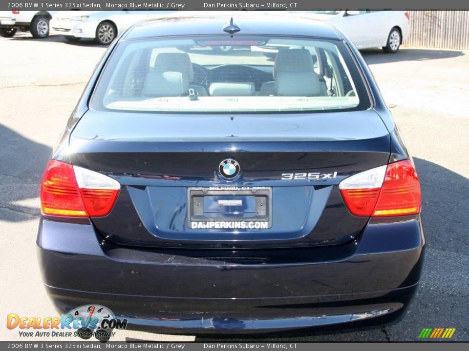2006 BMW 3 Series 325xi Sedan Monaco Blue Metallic / Grey Photo #7
