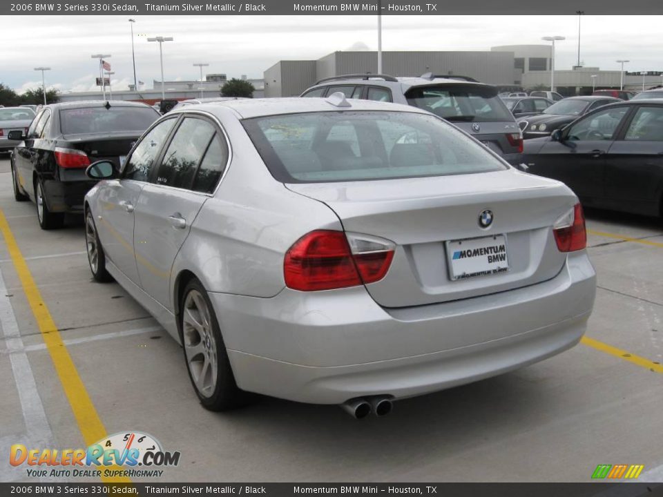 2006 BMW 3 Series 330i Sedan Titanium Silver Metallic / Black Photo #3