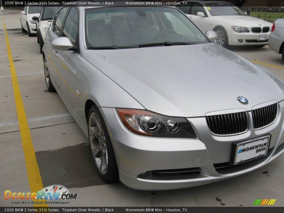 2006 BMW 3 Series 330i Sedan Titanium Silver Metallic / Black Photo #4