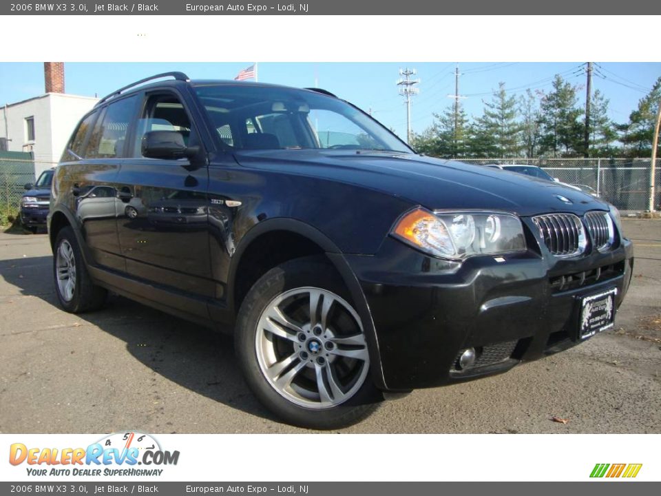 2006 BMW X3 3.0i Jet Black / Black Photo #2