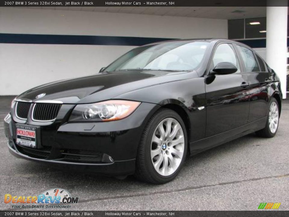 2007 BMW 3 Series 328xi Sedan Jet Black / Black Photo #1