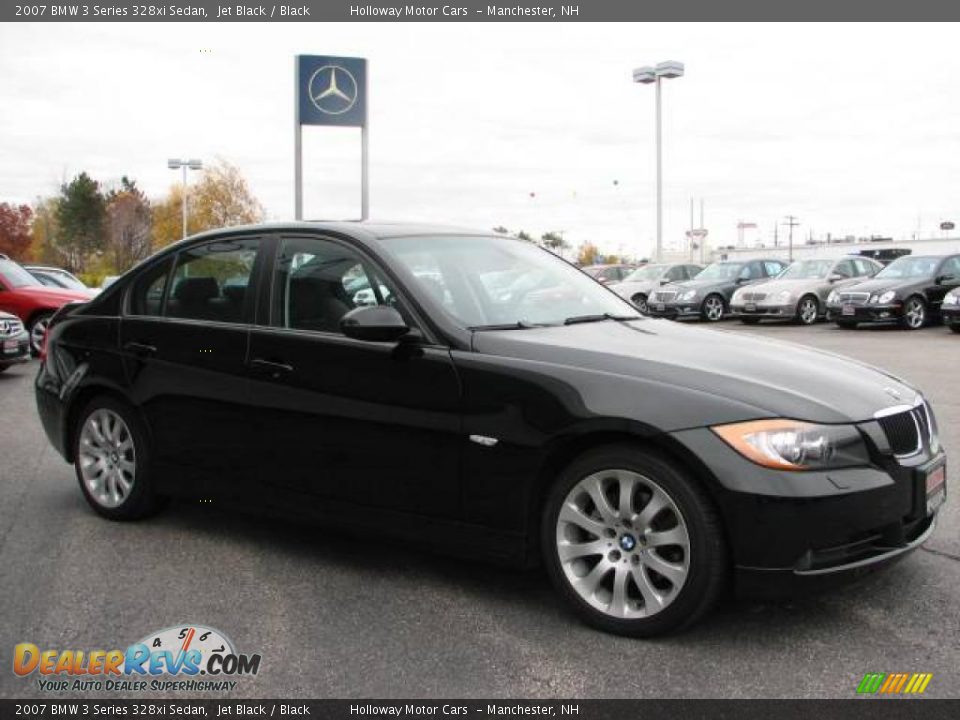 2007 BMW 3 Series 328xi Sedan Jet Black / Black Photo #3