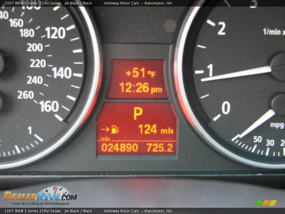 2007 BMW 3 Series 328xi Sedan Jet Black / Black Photo #10