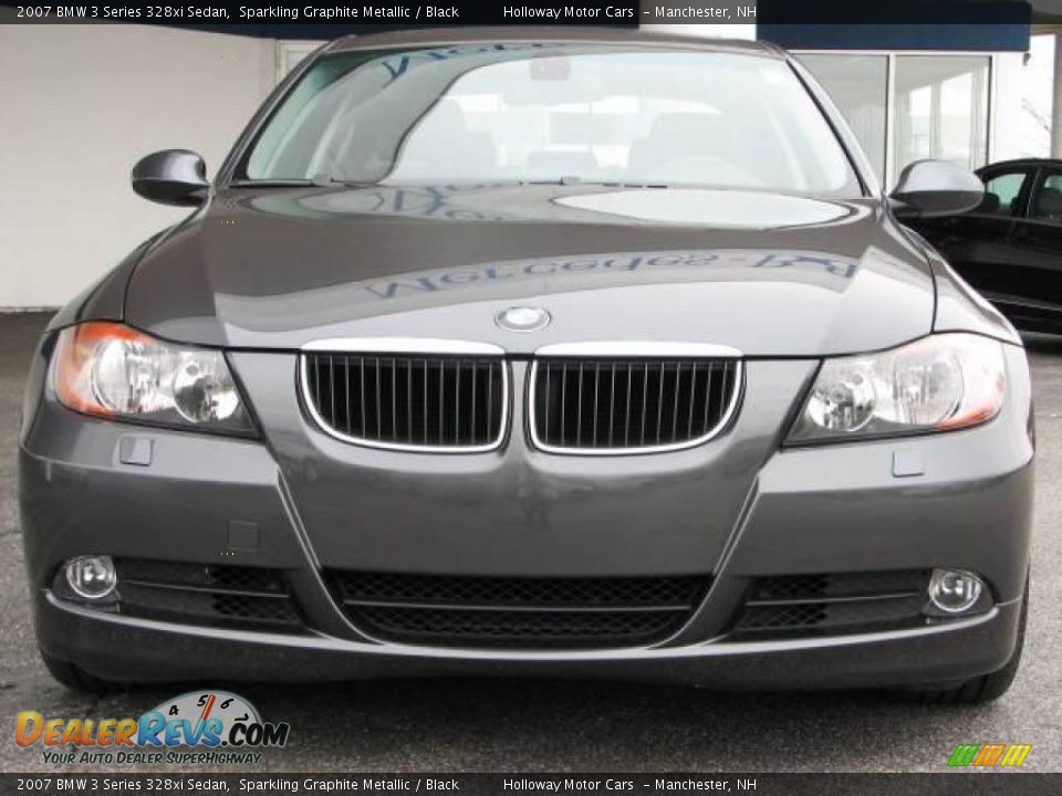 2007 BMW 3 Series 328xi Sedan Sparkling Graphite Metallic / Black Photo #2