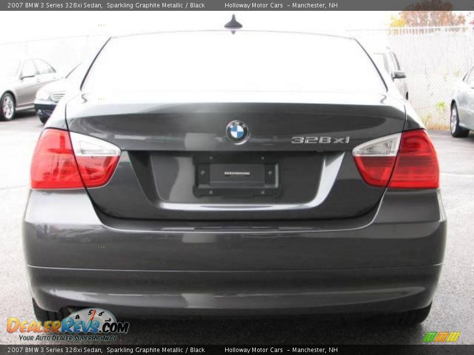 2007 BMW 3 Series 328xi Sedan Sparkling Graphite Metallic / Black Photo #4