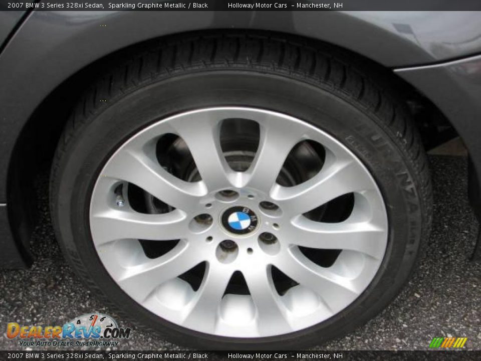 2007 BMW 3 Series 328xi Sedan Sparkling Graphite Metallic / Black Photo #5