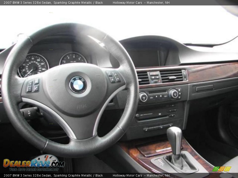 2007 BMW 3 Series 328xi Sedan Sparkling Graphite Metallic / Black Photo #7