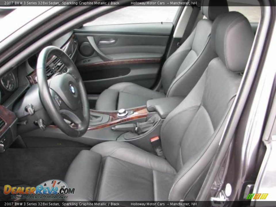 2007 BMW 3 Series 328xi Sedan Sparkling Graphite Metallic / Black Photo #9